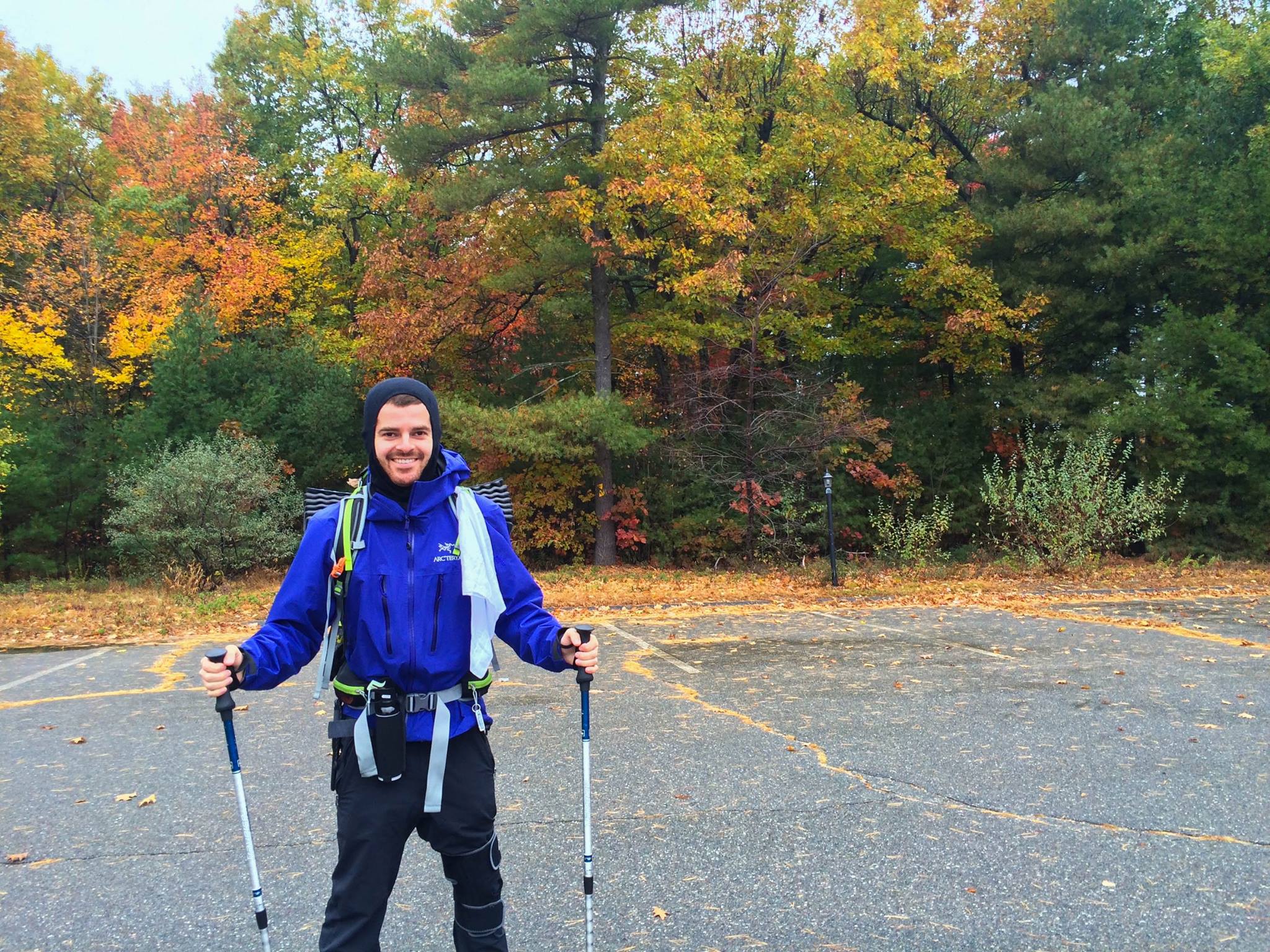 Setting out for a rainy hike